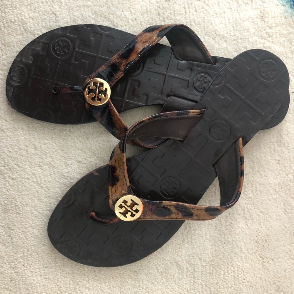 Tory Burch Thora Leopard Flip Flop Sandal